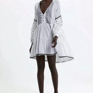Zara embroidered sundress